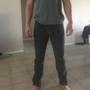 Gray Patagonia corduroy pants